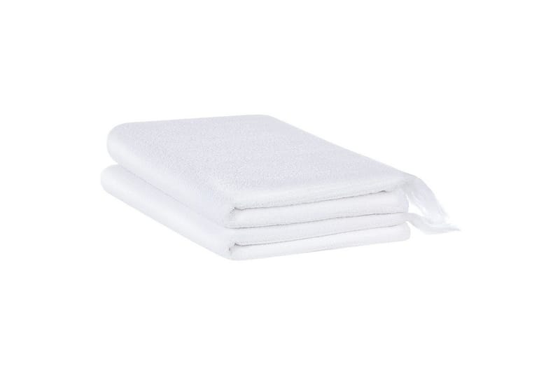 Handduk Atiu set om 2 Vit - Vit - Textil & mattor - Badrumstextilier - Badlakan & badhandduk