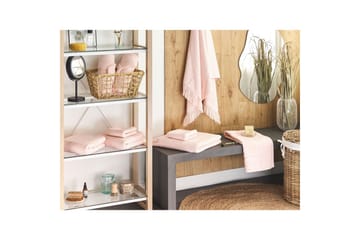 Handduk Atiu set om 9 Rosa - Rosa - Textil & mattor - Badrumstextilier - Handduk