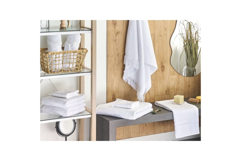 Handduk Atiu set om 9 Vit - Vit - Textil & mattor - Badrumstextilier - Handduk