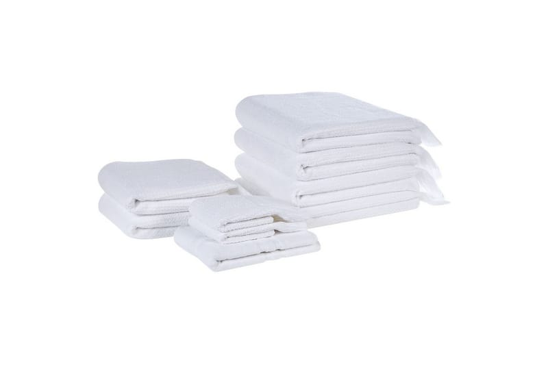 Handduk Atiu set om 9 Vit - Vit - Textil & mattor - Badrumstextilier - Handduk