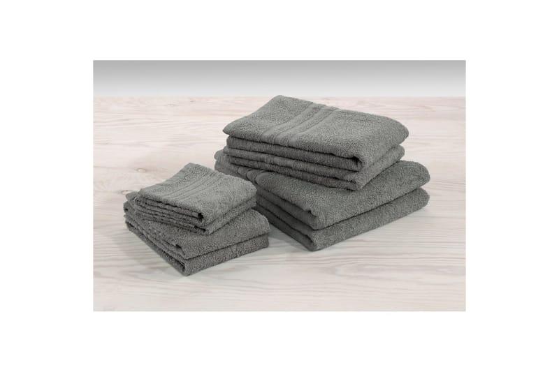 Handduk Basic Frotté - Grå - Textil & mattor - Badrumstextilier - Handduk