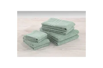 Handduk Basic Frotté - Grön - Textil & mattor - Badrumstextilier - Handduk