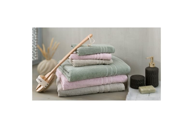 Handduk Basic Frotté - Grön - Textil & mattor - Badrumstextilier - Handduk