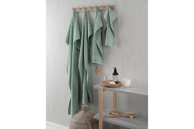 Handduk Basic Frotté - Grön - Textil & mattor - Badrumstextilier - Handduk