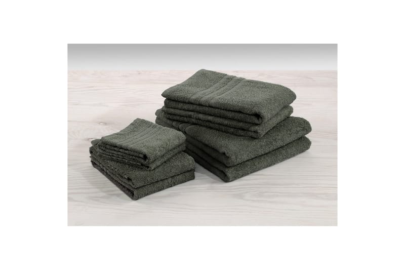 Handduk Basic Frotté - Mörkgrön - Textil & mattor - Badrumstextilier - Handduk