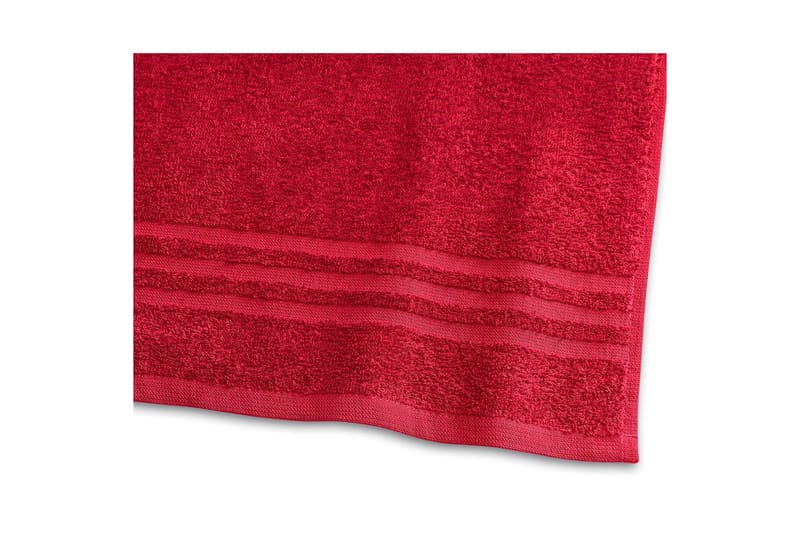 Handduk Basic Frotté - Röd - Textil & mattor - Badrumstextilier - Handduk