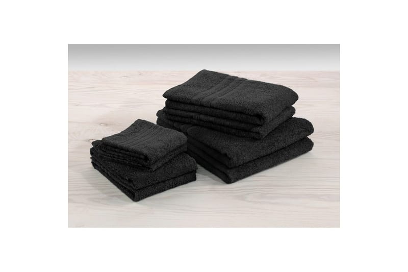 Handduk Basic Frotté - Svart - Textil & mattor - Badrumstextilier - Handduk