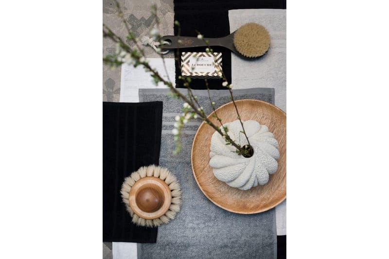 Handduk Basic Frotté - Svart - Textil & mattor - Badrumstextilier - Handduk