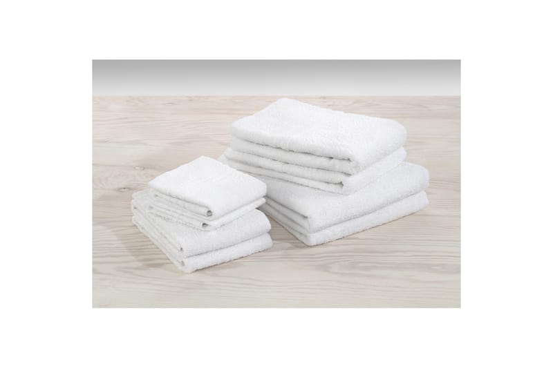 Handduk Basic Frotté - Vit - Textil & mattor - Badrumstextilier - Handduk