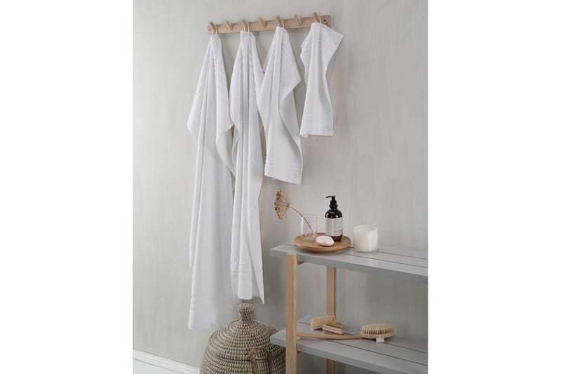 Handduk Basic Frotté - Vit - Textil & mattor - Badrumstextilier - Handduk