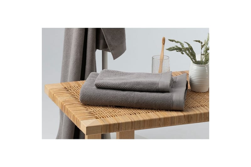 Handduk Enzo 50 x 70 cm - Grå - Textil & mattor - Badrumstextilier - Handduk