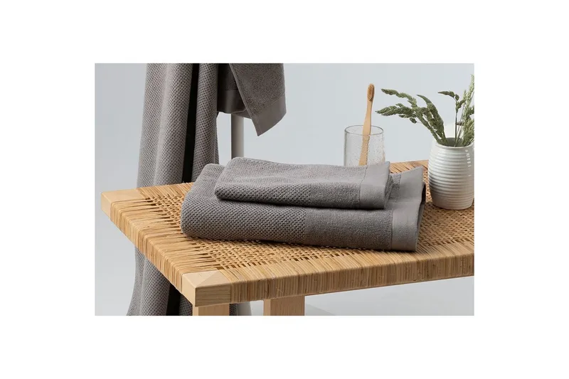 Handduk Enzo 50 x 70 cm - Grå - Textil & mattor - Badrumstextilier - Handduk