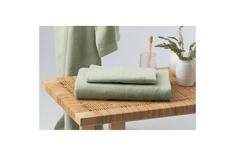 Handduk Enzo 50 x 70 cm Grön - Grön - Textil & mattor - Badrumstextilier - Handduk
