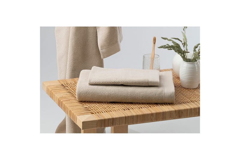 Handduk Enzo 50 x 70 cm - Sand - Textil & mattor - Badrumstextilier - Handduk