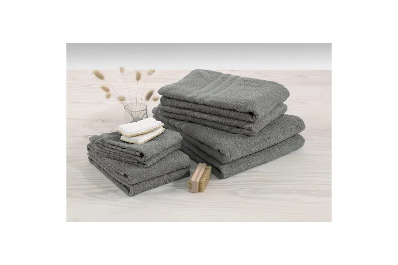 Gästhandduk Basic Frotté - Grå - Textil & mattor - Badrumstextilier - Handduk
