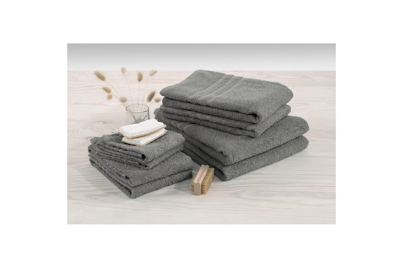 Gästhandduk Basic Frotté - Grå - Textil & mattor - Badrumstextilier - Handduk