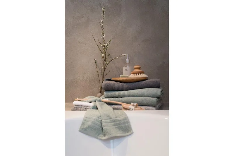 Gästhandduk Basic Frotté - Grön - Textil & mattor - Badrumstextilier - Handduk