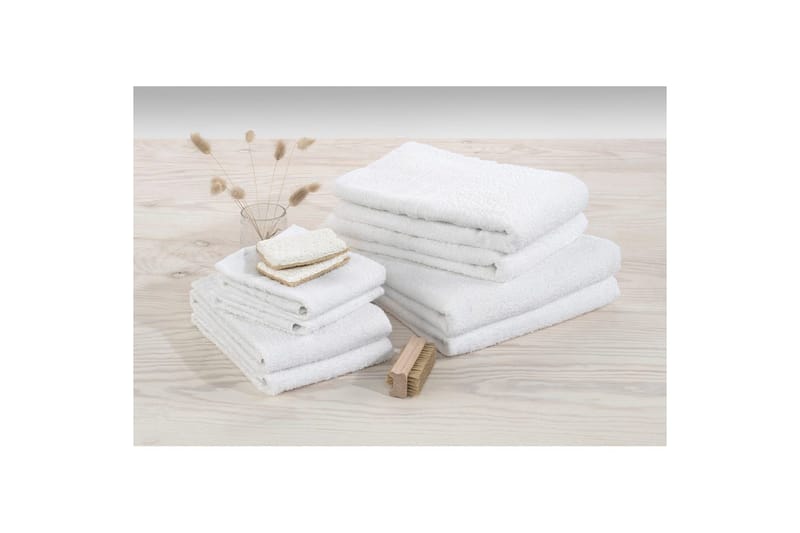 Gästhandduk Basic Frotté - Vit - Textil & mattor - Badrumstextilier - Handduk