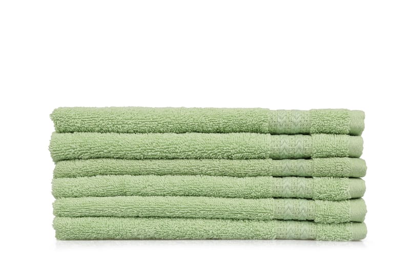 Hobby Handduk 30x50 cm 6-pack - Grön - Textil & mattor - Badrumstextilier - Handduk