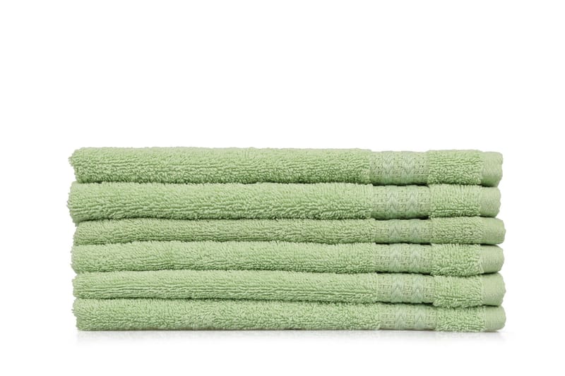 Hobby Handduk 30x50 cm 6-pack - Grön - Textil & mattor - Badrumstextilier - Handduk