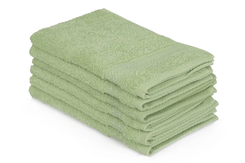 Hobby Handduk 30x50 cm 6-pack - Grön - Textil & mattor - Badrumstextilier - Handduk