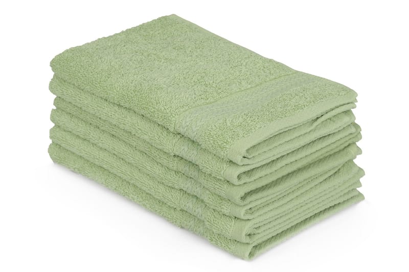 Hobby Handduk 30x50 cm 6-pack - Grön - Textil & mattor - Badrumstextilier - Handduk