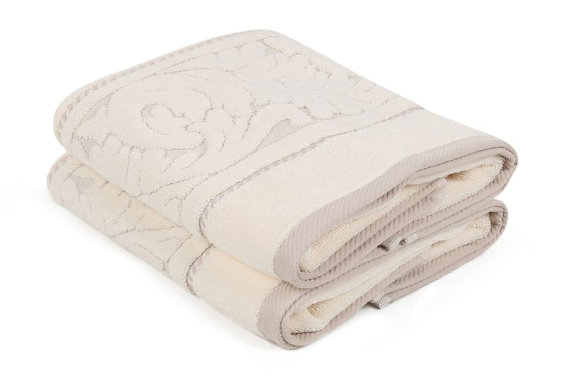 Hobby Handduk 50x90 cm 2-pack - Creme - Textil & mattor - Badrumstextilier - Handduk