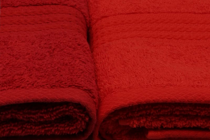 Hobby Handduk 50x90 cm 4-pack - Orange/Röd/Rosa - Textil & mattor - Badrumstextilier - Handduk