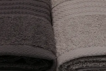 Hobby Handduk 50x90 cm 4-pack - Vit/Grå/Mörkgrå/Svart - Textil & mattor - Badrumstextilier - Handduk