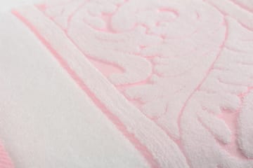 Hobby Handduk Set om 2 - Vit/Rosa - Textil & mattor - Badrumstextilier - Handduk