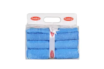 Hobby Handduk Set om 3 - Blå - Textil & mattor - Badrumstextilier - Handduk