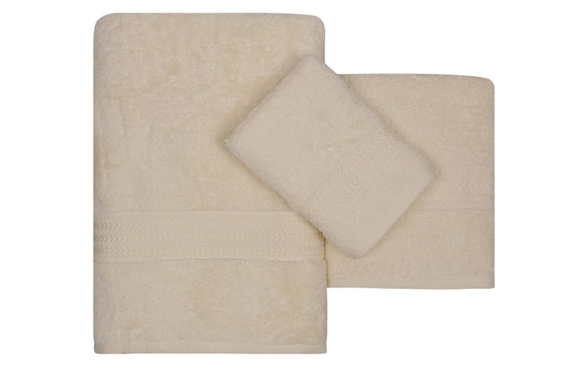 Hobby Handduk Set om 3 - Creme - Textil & mattor - Badrumstextilier - Handduk