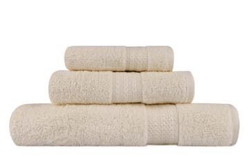 Hobby Handduk Set om 3 - Creme - Textil & mattor - Badrumstextilier - Handduk