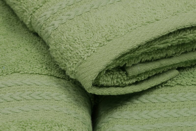 Hobby Handduk Set om 3 - Grön - Textil & mattor - Badrumstextilier - Handduk