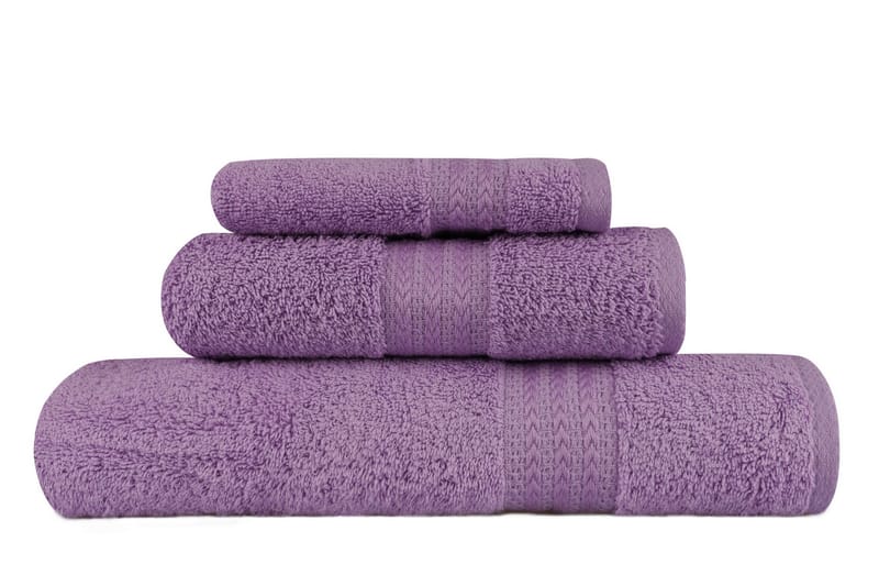 Hobby Handduk Set om 3 - Lila - Textil & mattor - Badrumstextilier - Handduk