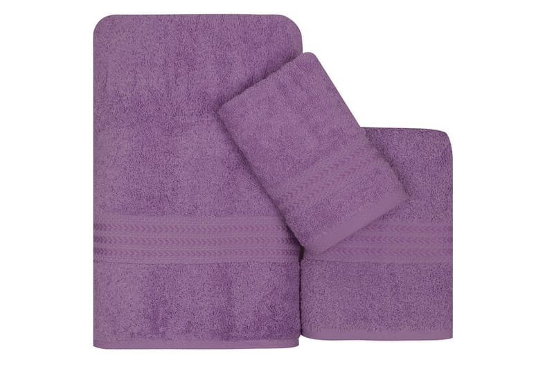 Hobby Handduk Set om 3 - Lila - Textil & mattor - Badrumstextilier - Handduk