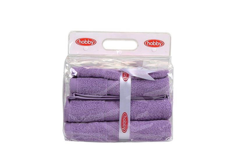 Hobby Handduk Set om 3 - Lila - Textil & mattor - Badrumstextilier - Handduk