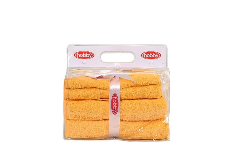 Hobby Handduk Set om 3 - Mörkgul - Textil & mattor - Badrumstextilier - Handduk