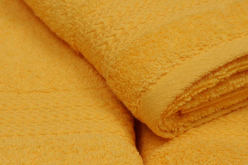 Hobby Handduk Set om 3 - Mörkgul - Textil & mattor - Badrumstextilier - Handduk