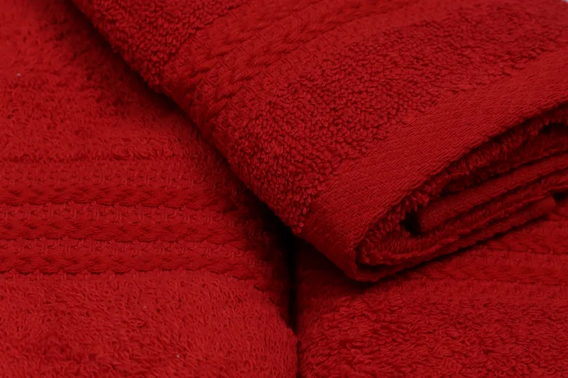 Hobby Handduk Set om 3 - Röd - Textil & mattor - Badrumstextilier - Handduk