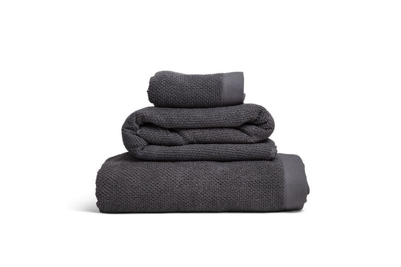 KL Frottéhandduk 50x70 cm Mörkgrå - Kosta Linnewäfveri - Textil & mattor - Badrumstextilier - Handduk