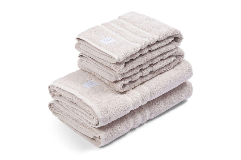 KL Frottéhandduk 90x150 cm Beige - Kosta Linnewäfveri - Textil & mattor - Badrumstextilier - Handduk