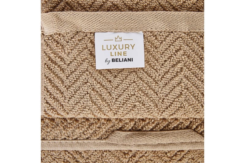 Handduk Mitiaro set om 2 Beige - Beige - Textil & mattor - Badrumstextilier - Badlakan & badhandduk