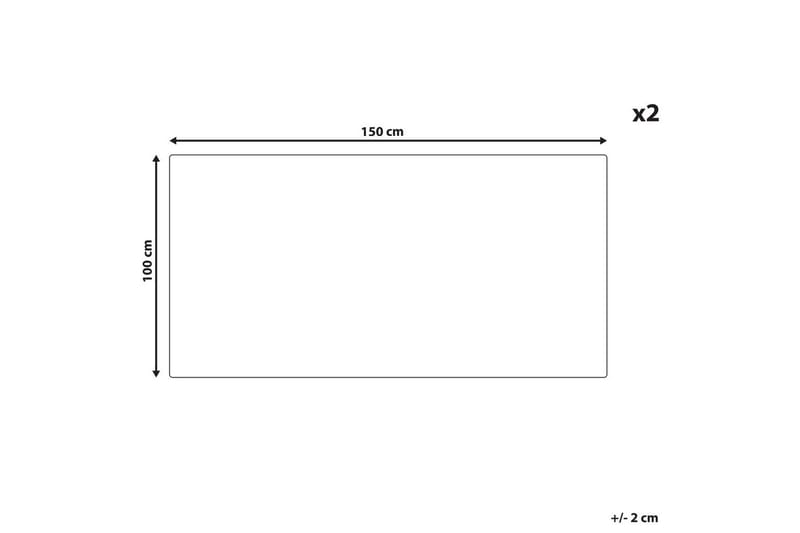 Handduk Mitiaro set om 2 Blå - Blå - Textil & mattor - Badrumstextilier - Badlakan & badhandduk