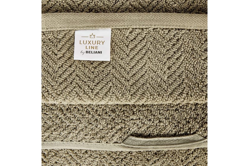 Handduk Mitiaro set om 2 Grön - Grön - Textil & mattor - Badrumstextilier - Badlakan & badhandduk