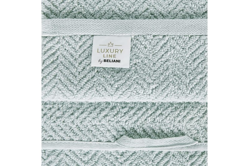 Handduk Mitiaro set om 2 Mintgrön - Mintgrön - Textil & mattor - Badrumstextilier - Badlakan & badhandduk