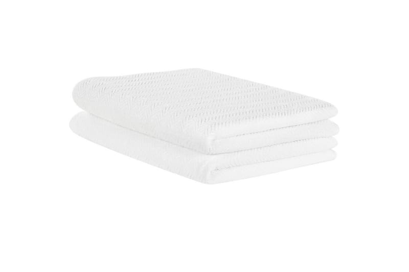 Handduk Mitiaro set om 2 Vit - Vit - Textil & mattor - Badrumstextilier - Badlakan & badhandduk