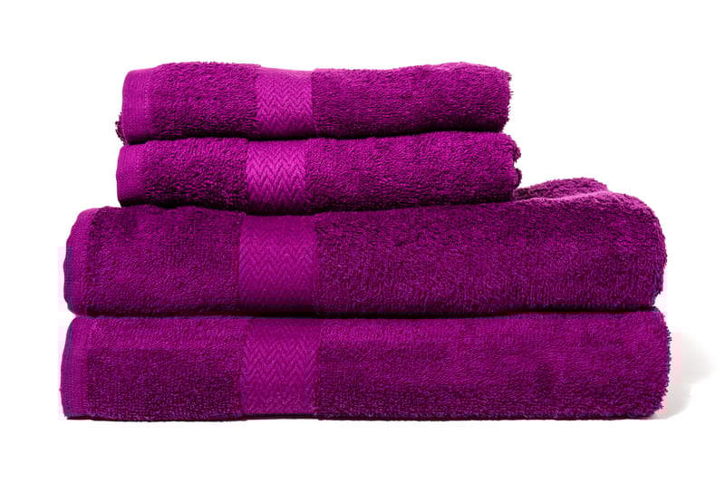 Queen Anne Frotté Handduk 50x30 cm - Lila - Textil & mattor - Badrumstextilier - Handduk