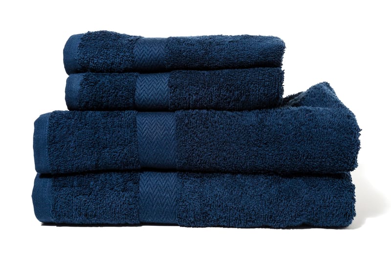Queen Anne Frotté Handduk - 50x30cm Marinblå - Textil & mattor - Badrumstextilier - Handduk