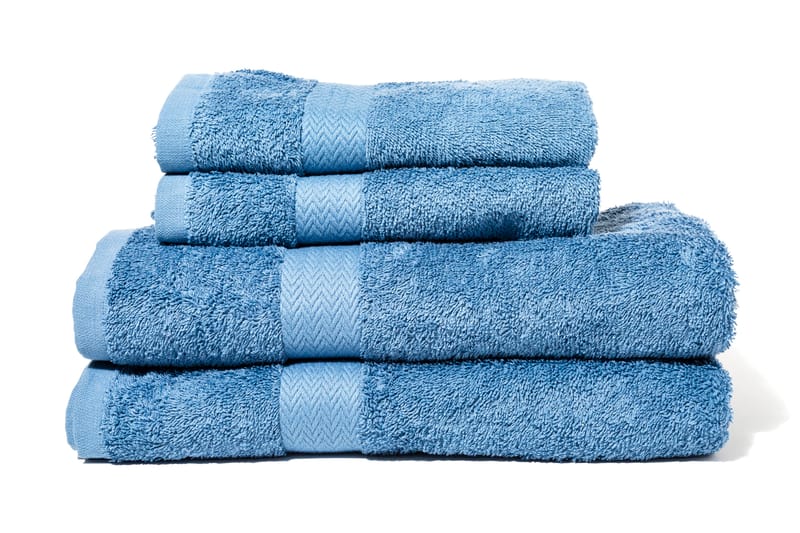 Queen Anne Frotté Handduk 70x50 cm - Dalablå - Textil & mattor - Badrumstextilier - Handduk